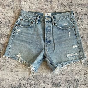 Agolde Parker Long Shorts - Size 25- Swapmeet blue